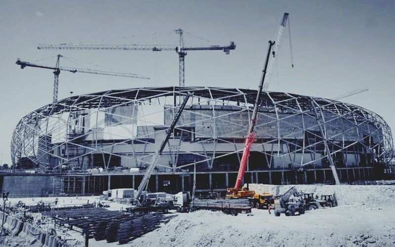 SANY помогает строить стадион FIFA 2022 в Катаре