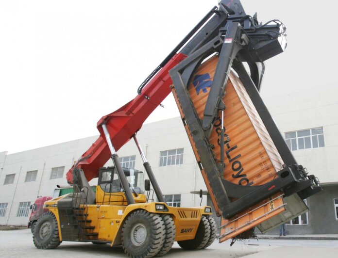 Ричстакер SANY SRSC3532H1-L с функцией наклона спредера