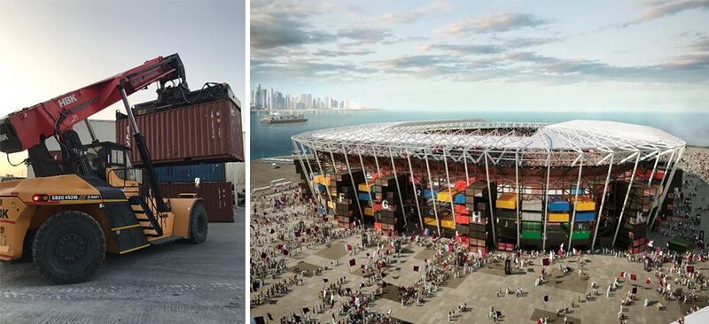 SANY помогает строить стадион FIFA 2022 в Катаре