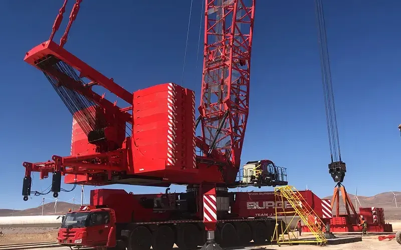 SCL10000 компании SANY прибывает в Чили