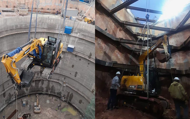 Экскаваторы SANY Brazil в проекте продления Серебряной линии метрополитена Сан-Паулу
