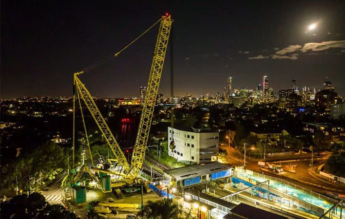 Гусеничный башенный кран SANY SCC8000A выиграл "Кубок памяти Билла Шоу" на выставке CICA Australia